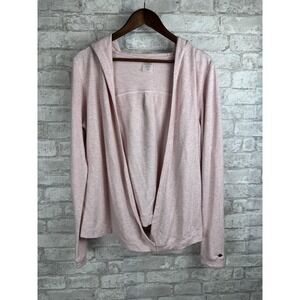 Calia by Carrie Underwood Effortless Wrap Cardigan Hoodie Light Pink Size Medium